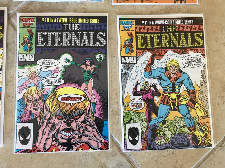 (13) Marvel The Eternals Comic Books