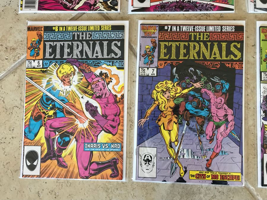 (13) Marvel The Eternals Comic Books