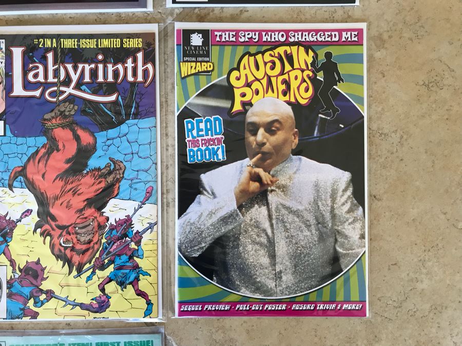 Vintage Movie TV Series Comic Books: Marvel Edgar Rice Burroughs Tarzan Of The Apes Issue 1, Dune 1, 2001: A Space Odyssey, Labyrinth 1, Austin Powers The Spy Who Shagged Me, Clerks, Thundercats 1 [Photo 7]