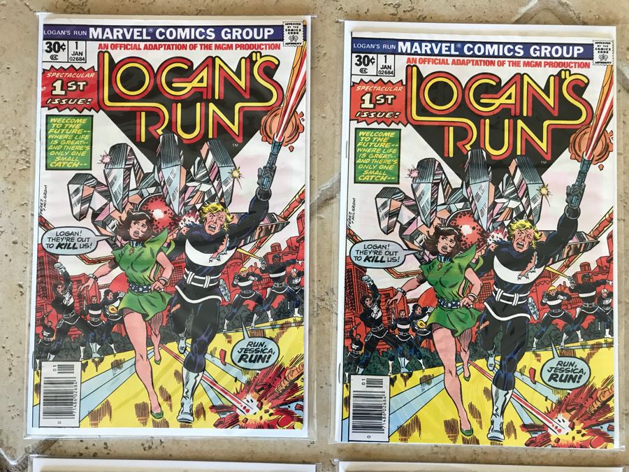(6) Marvel Logan's Run Comic Books Includes (2) Issue 1 [Photo 2]