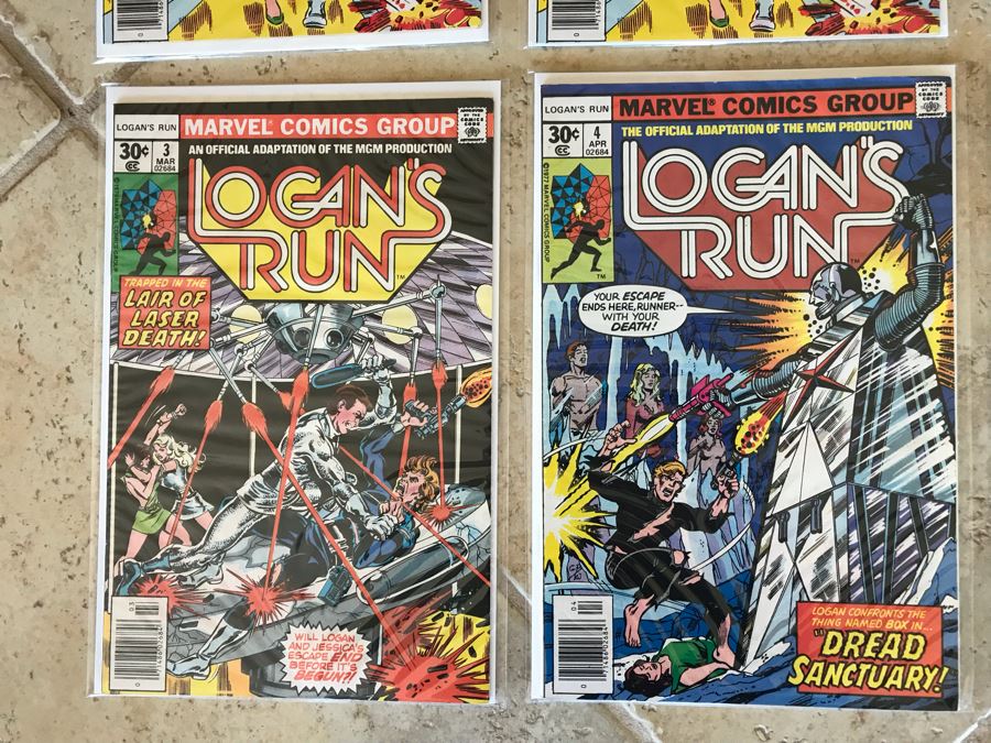 (6) Marvel Logan's Run Comic Books Includes (2) Issue 1 [Photo 4]