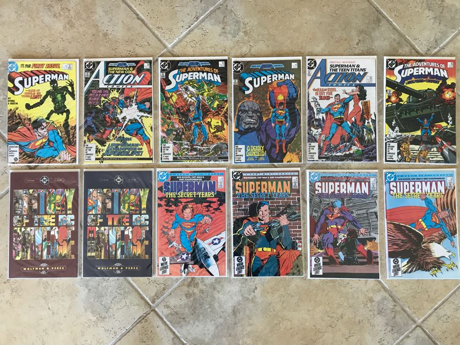 (12) DC Superman And History Of The DC Univers Book 1 And 2 Comic Books - See Photos [Photo 1]