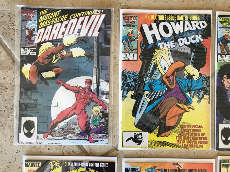 (17) Marvel Comic Books: Daredevil, Howard The Duck, The Gargoyle 1, Rocket Raccoon, Marvel Super Heroes Secret Wars [Photo 2]