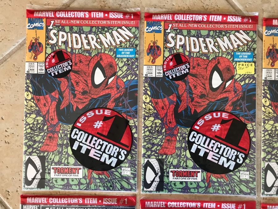 (8) Sealed Marvel Spider-Man Issue 1 Comic Books [Photo 2]