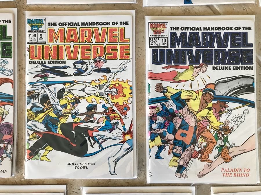 (15) Marvel The Official Handbook Of The Marvel Universe Deluxe Edition Comic Books Incl Issue 1 [Photo 6]