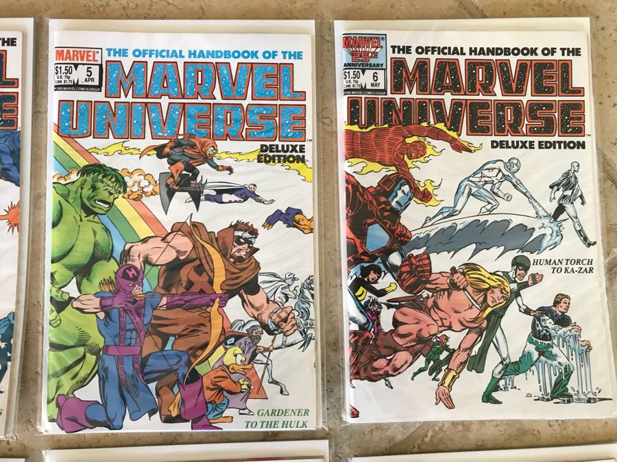 (15) Marvel The Official Handbook Of The Marvel Universe Deluxe Edition Comic Books Incl Issue 1 [Photo 4]