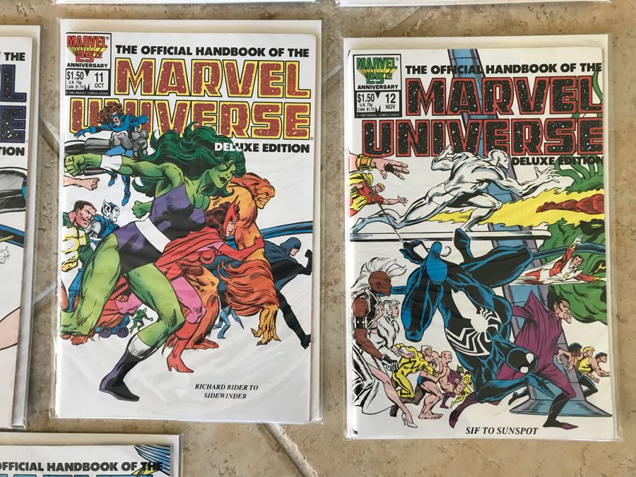 (15) Marvel The Official Handbook Of The Marvel Universe Deluxe Edition ...