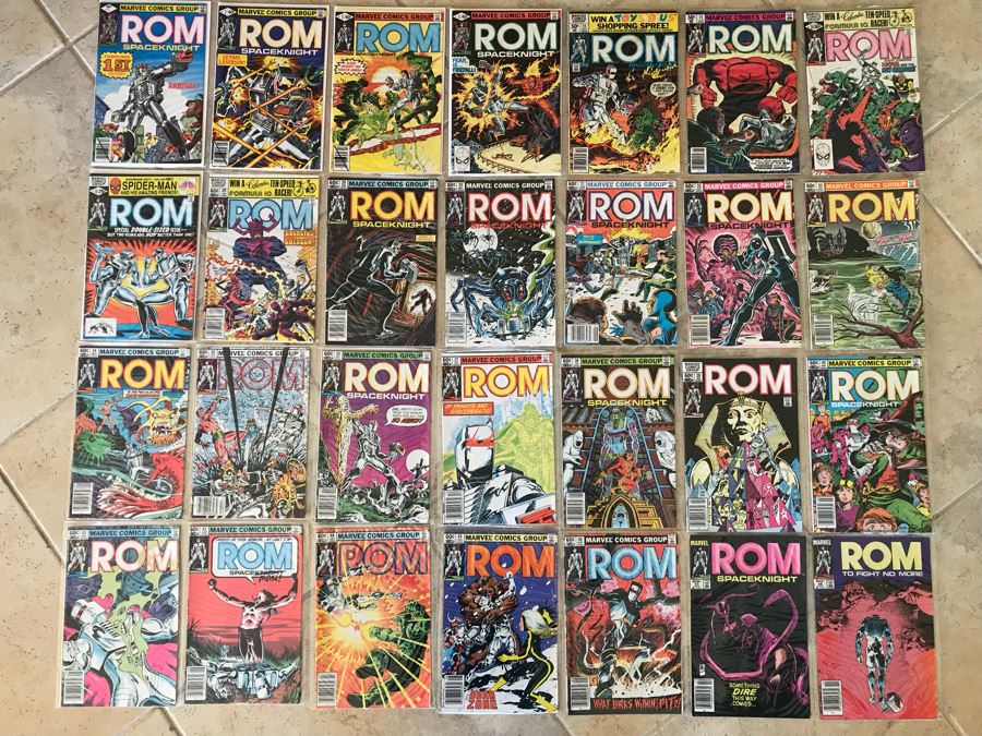 (28) Marvel ROM Spaceknight Comic Books Incl Issue 1 - See Photos [Photo 1]