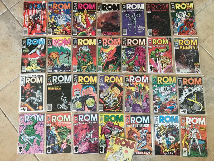 (29) Marvel ROM Spaceknight Comic Books Incl Issue 1 - See Photos [Photo 1]