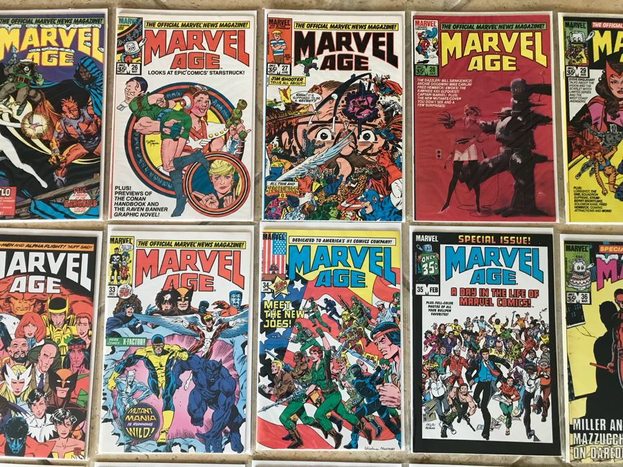 (32) Marvel Age And The Marvel Saga Comic Books [Photo 2]