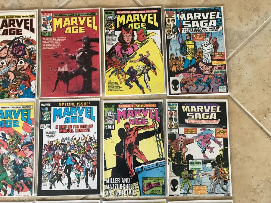 (32) Marvel Age And The Marvel Saga Comic Books