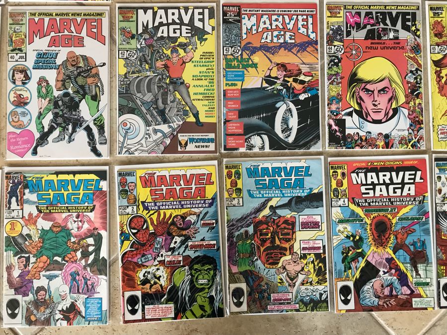 (32) Marvel Age And The Marvel Saga Comic Books [Photo 5]