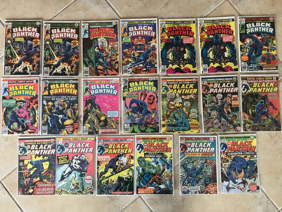 (20) Marvel Black Panther Issue 2 And Jungle Action Featuring: The Black Panther Comic Books - See Photos [Photo 1]