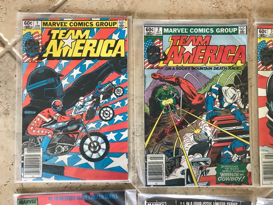 (15) Marvel Comic Books: Team America Issue 1, Fallen Angels 1, Beauty And The Beast 1, Firestar 1,  [Photo 2]