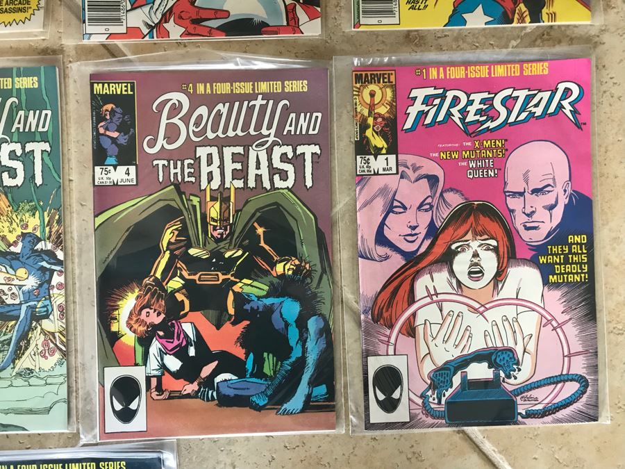 (15) Marvel Comic Books: Team America Issue 1, Fallen Angels 1, Beauty And The Beast 1, Firestar 1,  [Photo 7]