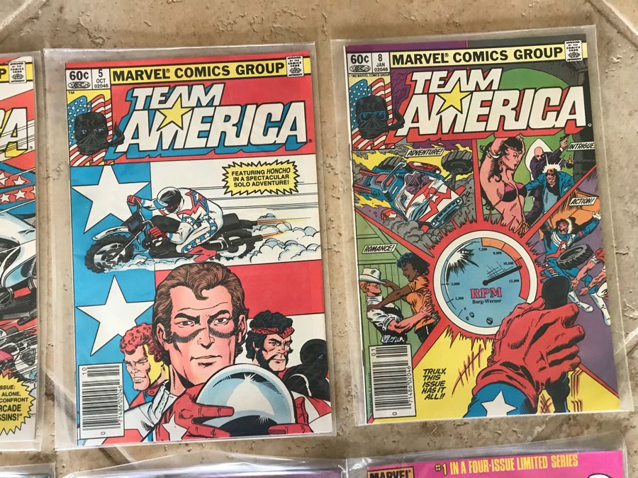 (15) Marvel Comic Books: Team America Issue 1, Fallen Angels 1, Beauty And The Beast 1, Firestar 1,  [Photo 4]