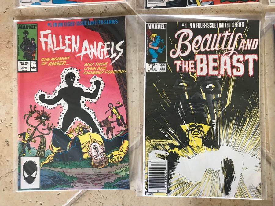 (15) Marvel Comic Books: Team America Issue 1, Fallen Angels 1, Beauty And The Beast 1, Firestar 1,  [Photo 5]