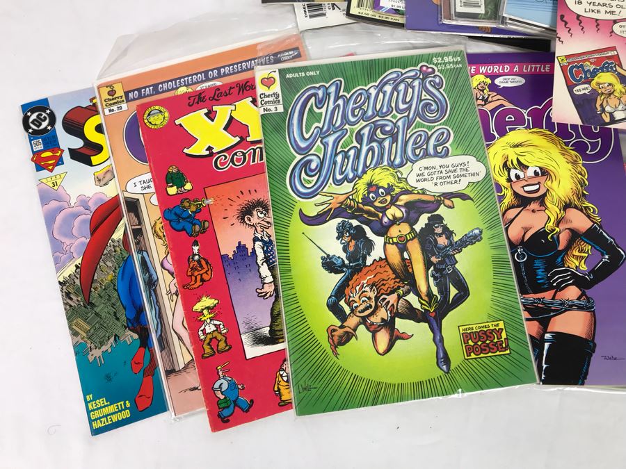 Comic Book Lot Includes Adult Comics Cherry Comics, True Blood, Superman, Wolverine - See Photos [Photo 5]