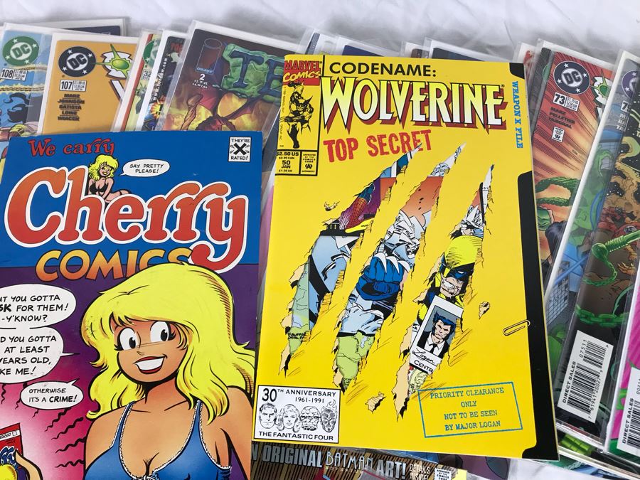 Comic Book Lot Includes Adult Comics Cherry Comics, True Blood, Superman, Wolverine - See Photos [Photo 8]