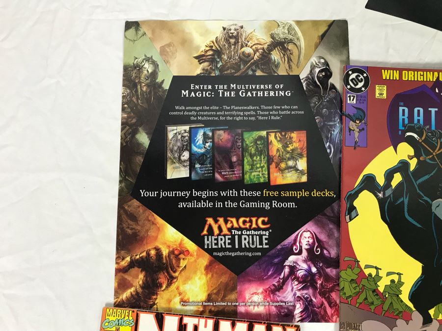 Comic Book Lot Includes A Nightmare On Elm Street Magazine Promo Poster - See Photos [Photo 3]