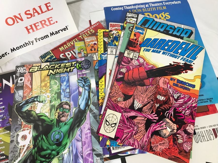 Comic Book Lot Includes A Nightmare On Elm Street Magazine Promo Poster - See Photos [Photo 7]