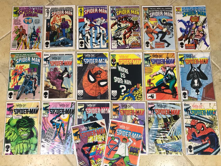 (20) Vintage Spider-Man Comic Books