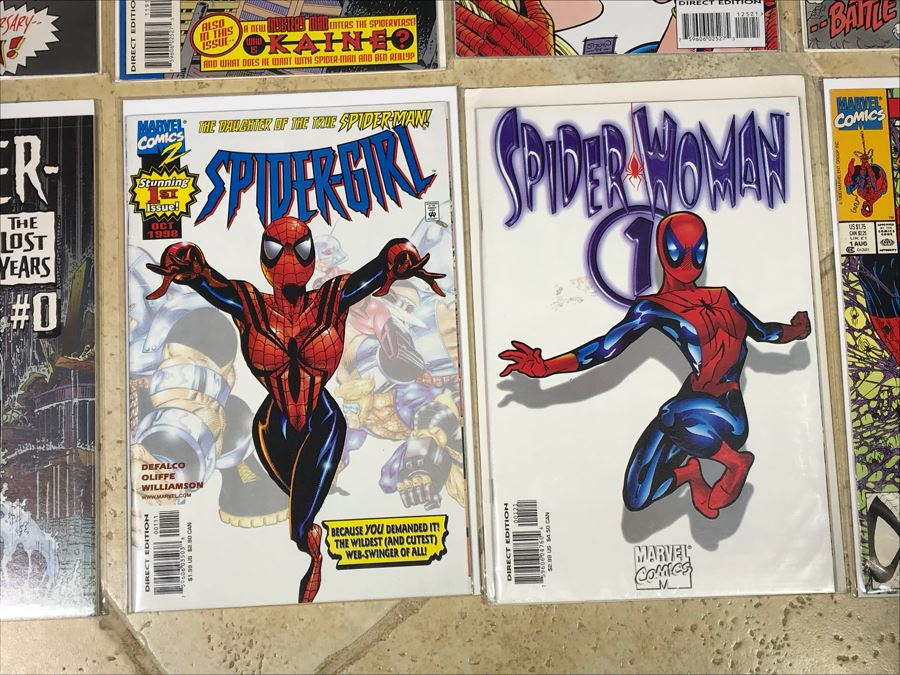 (18) Spider-Man, Spider-Girl, Spider-Woman Comic Books [Photo 9]