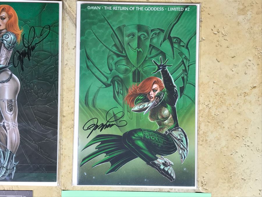 (2) SIGNED Limited Edition Dawn The Return Of The Goddess Comic Books And Sirius Gallery 1999 Comic Book [Photo 6]