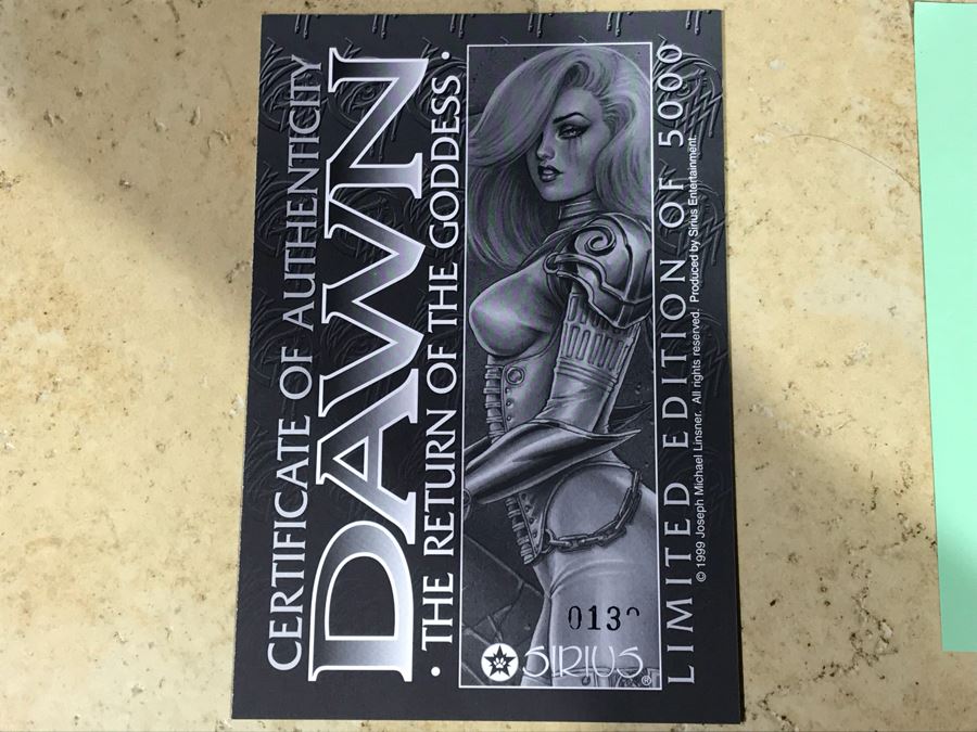 (2) SIGNED Limited Edition Dawn The Return Of The Goddess Comic Books And Sirius Gallery 1999 Comic Book [Photo 5]