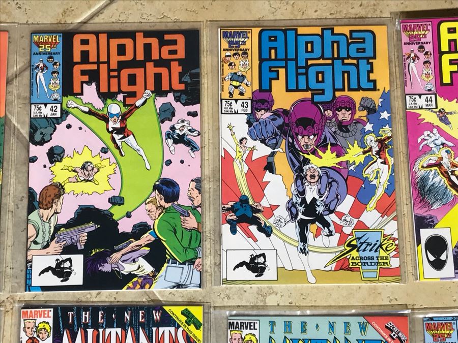 (24) Marvel Comics Alpha Flight And The New Mutants Comic Books [Photo 3]