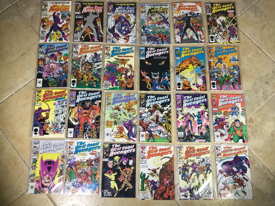 (24) Marvel Comics West Coast Avengers Comic Books Incl Issue #1