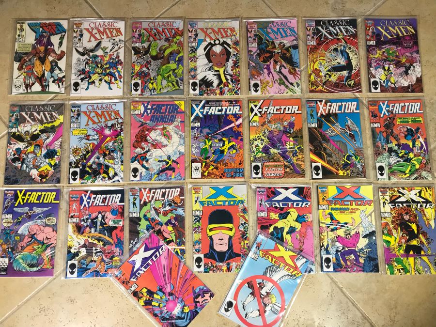 (23) Marvel Comics Classic X-Men #1, X-Factor #1 Comic Books