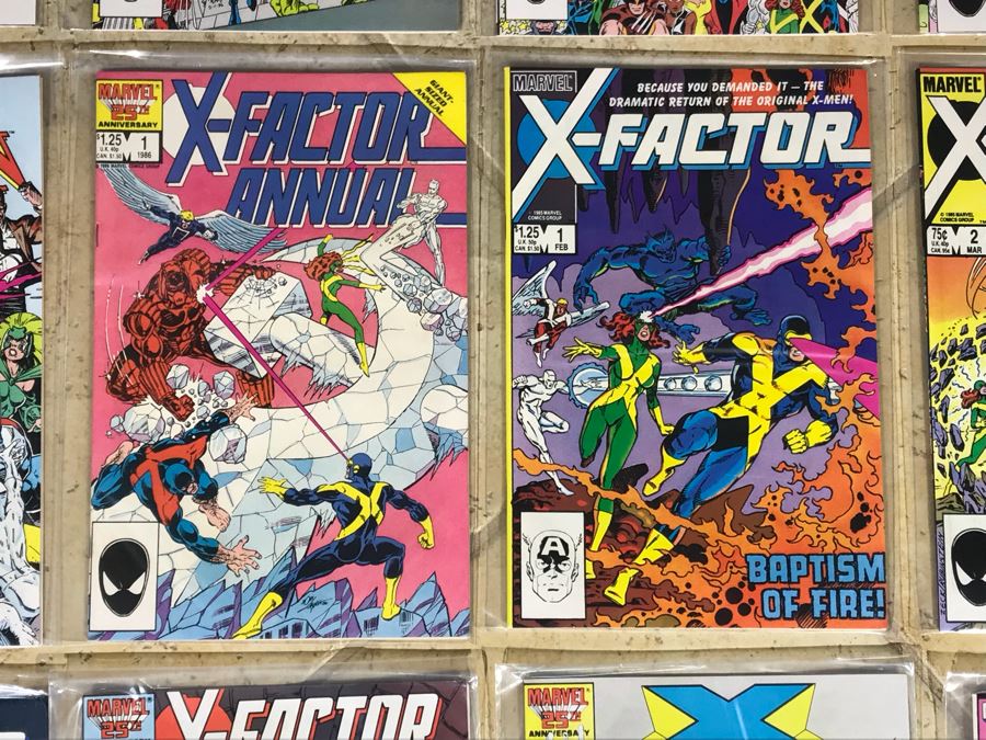 (23) Marvel Comics Classic X-Men #1, X-Factor #1 Comic Books [Photo 7]