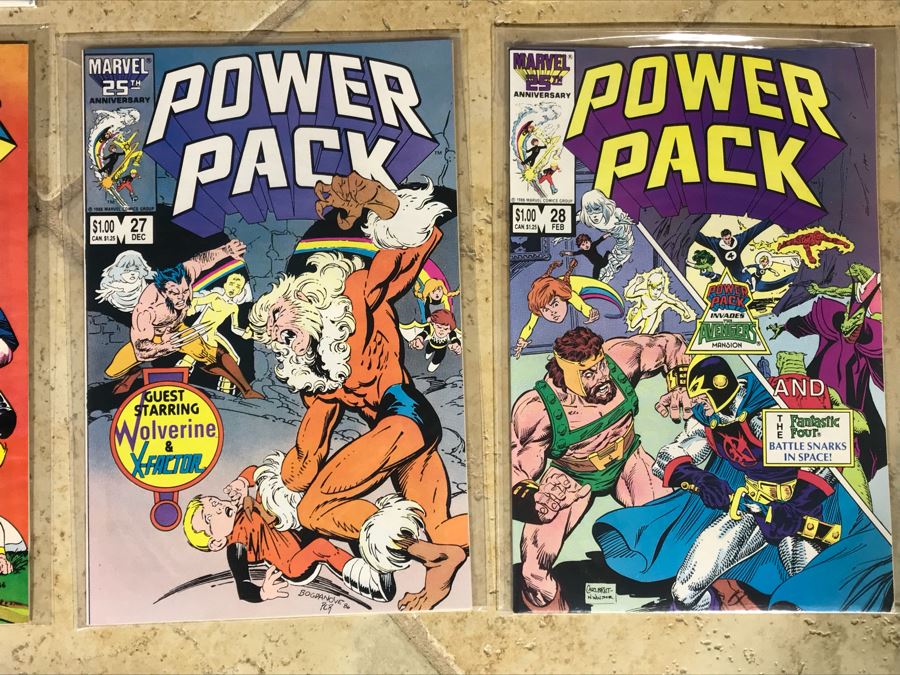 (9) Marvel Comics Power Pack Comic Books Inlc Issue #1 [Photo 5]