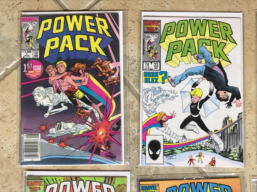 (9) Marvel Comics Power Pack Comic Books Inlc Issue #1 [Photo 2]
