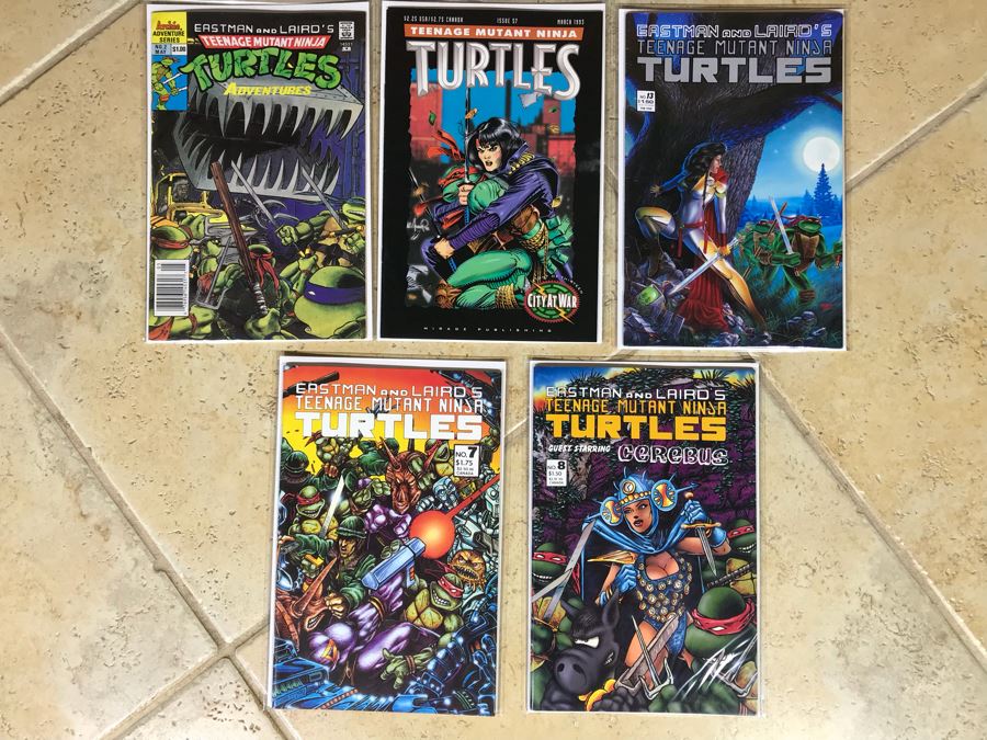 (5) Eastman And Laird's Teenage Mutant Ninja Turtles Comic Books [Photo 1]