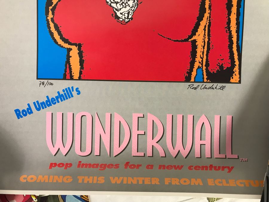 Vintage Comic Book Lot With Rod Underhill Signed Limited Edition Print Wonderwall And The Big Guy And Rusty The Boy Robot Frank Miller Poster - See Photos [Photo 3]