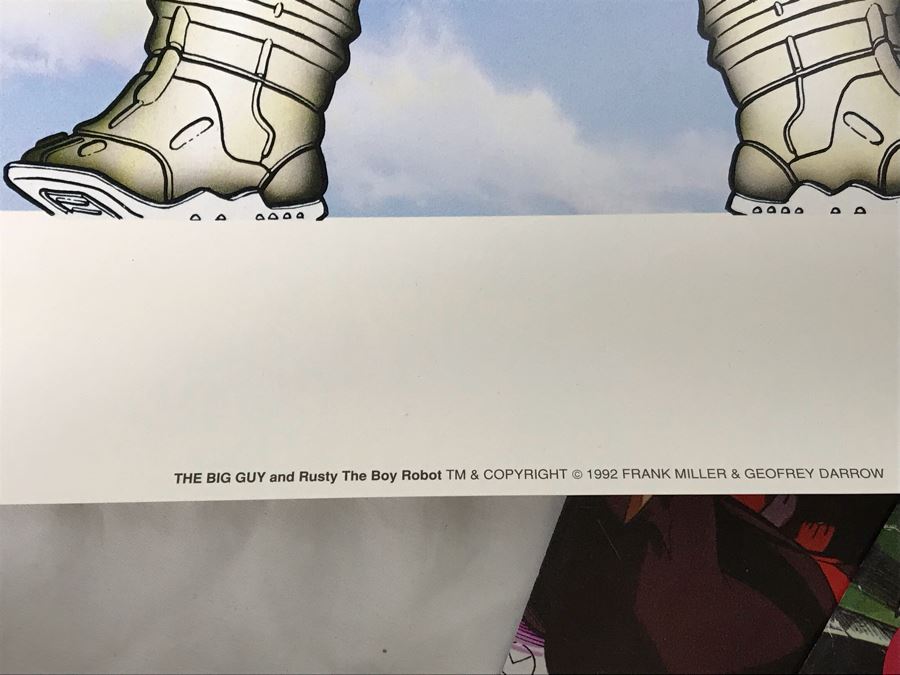 Vintage Comic Book Lot With Rod Underhill Signed Limited Edition Print Wonderwall And The Big Guy And Rusty The Boy Robot Frank Miller Poster - See Photos [Photo 7]