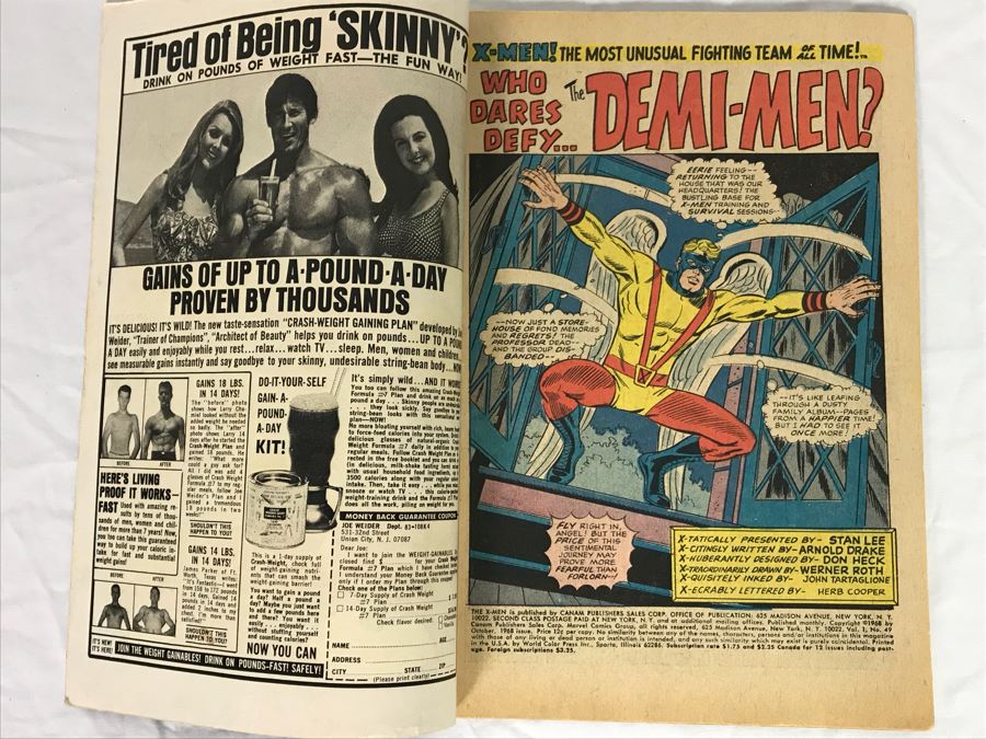 Vintage 1968 Marvel Comics The Uncanny X-Men #49 Comic Book [Photo 5]