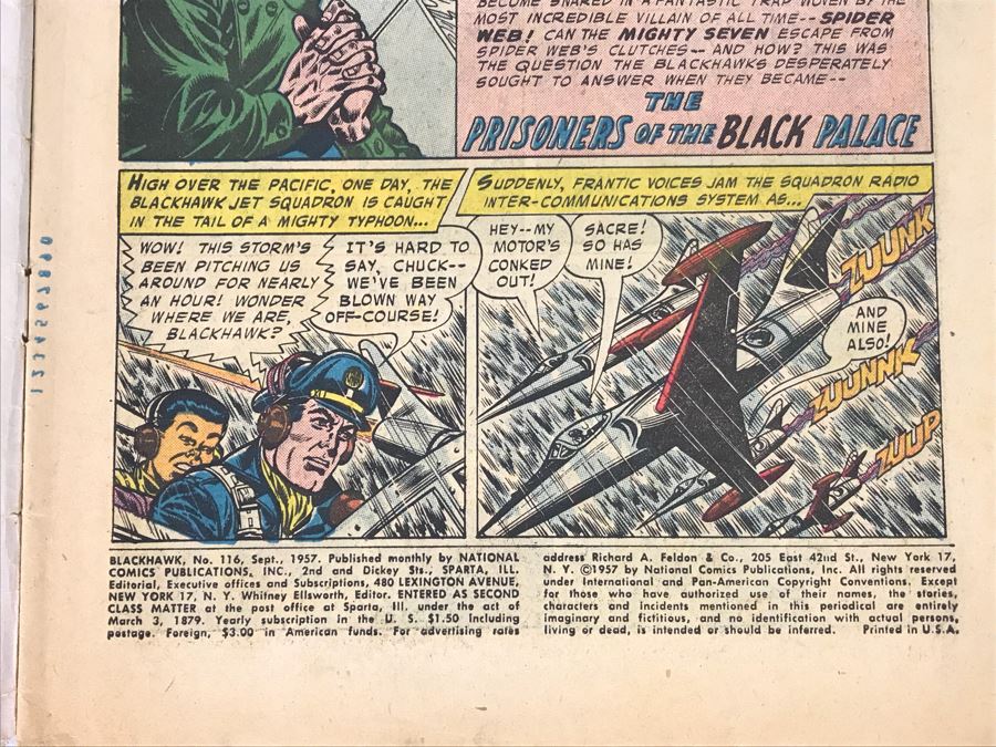 (2) Vintage 1957 And 1962 DC Comics Blackhawk #116 And #176 Comic Books [Photo 11]