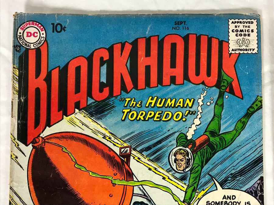 (2) Vintage 1957 And 1962 DC Comics Blackhawk #116 And #176 Comic Books [Photo 3]
