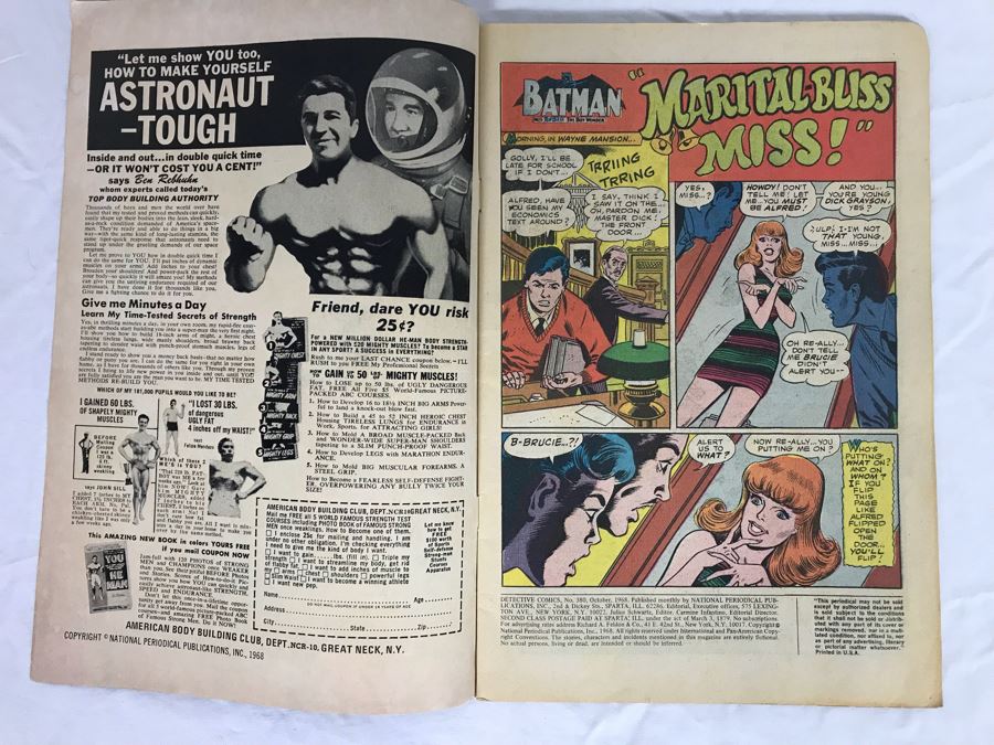 Vintage 1968 DC Detective Comics Batman #380 And Marvel Comics Daredevil #44 Comic Books [Photo 8]