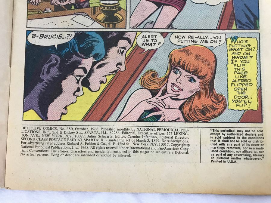 Vintage 1968 DC Detective Comics Batman #380 And Marvel Comics Daredevil #44 Comic Books [Photo 10]