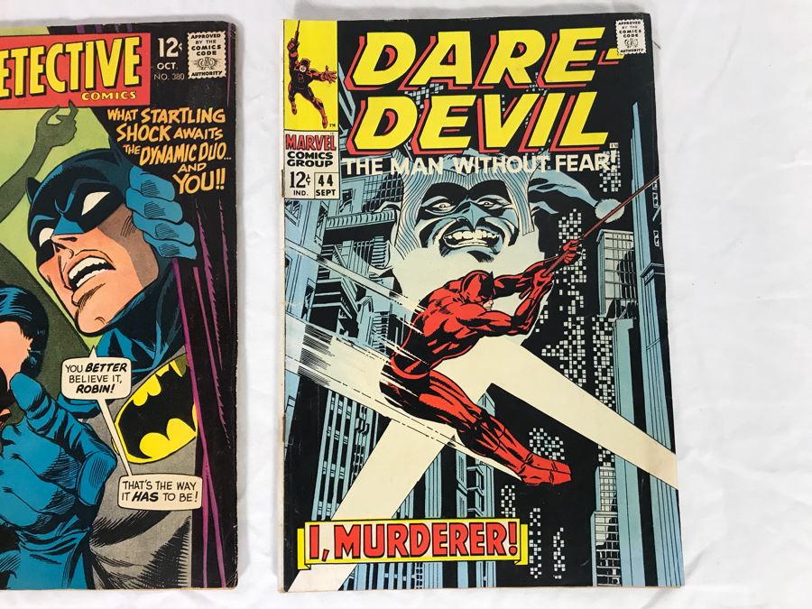 Vintage 1968 DC Detective Comics Batman #380 And Marvel Comics Daredevil #44 Comic Books [Photo 4]