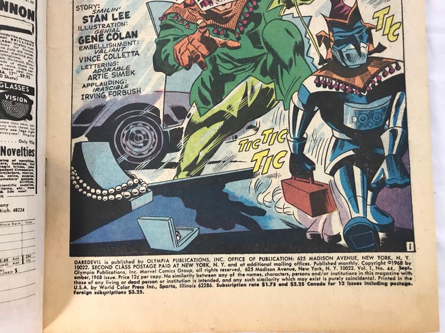 Vintage 1968 DC Detective Comics Batman #380 And Marvel Comics Daredevil #44 Comic Books [Photo 13]