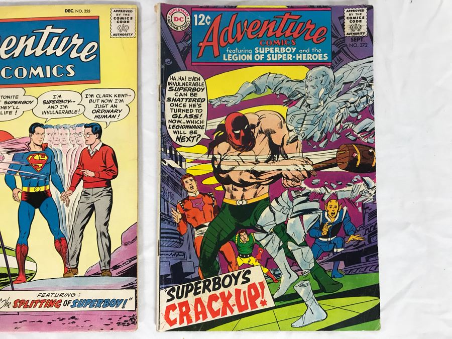 Vintage 1957 Action Comics Superman #231, Adventure Comics #255 (1958) And #372 (1968) Comic Books [Photo 4]