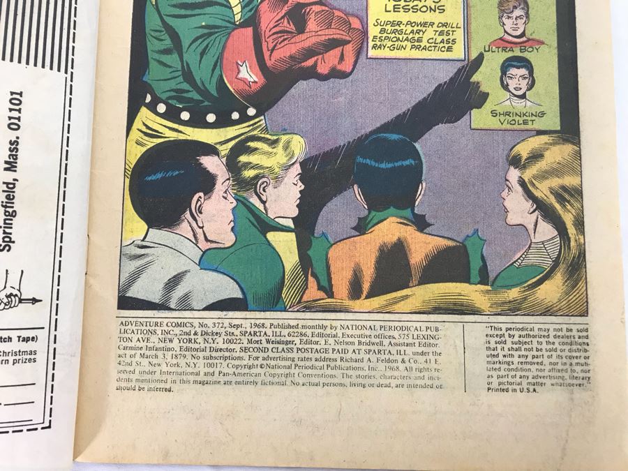 Vintage 1957 Action Comics Superman #231, Adventure Comics #255 (1958) And #372 (1968) Comic Books [Photo 21]