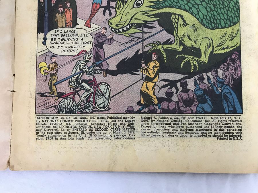 Vintage 1957 Action Comics Superman #231, Adventure Comics #255 (1958) And #372 (1968) Comic Books [Photo 15]