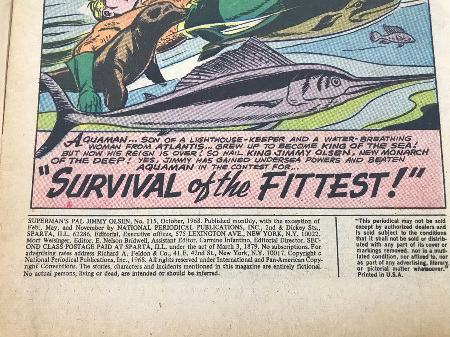 Vintage DC Superman's Pal Jimmy Olsen #24 (1957) And #115 (1968) Comic Books [Photo 13]