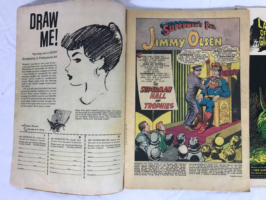 Vintage DC Superman's Pal Jimmy Olsen #24 (1957) And #115 (1968) Comic Books [Photo 8]